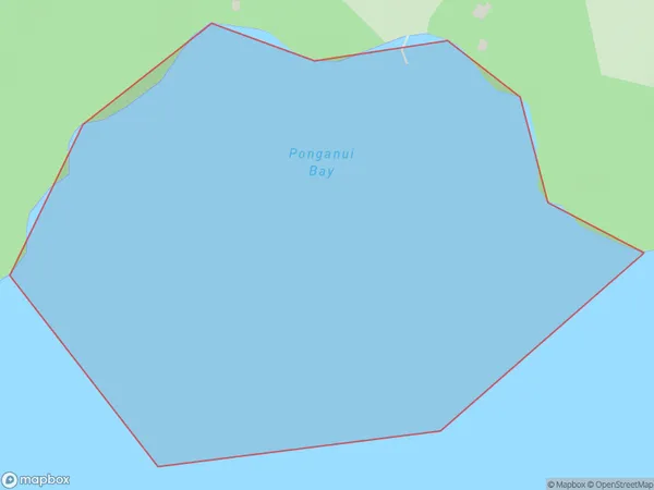 Ponganui Bay, Marlborough Polygon Area Map