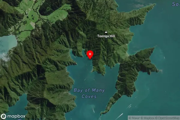 Pope Bay,Marlborough Satellite Map