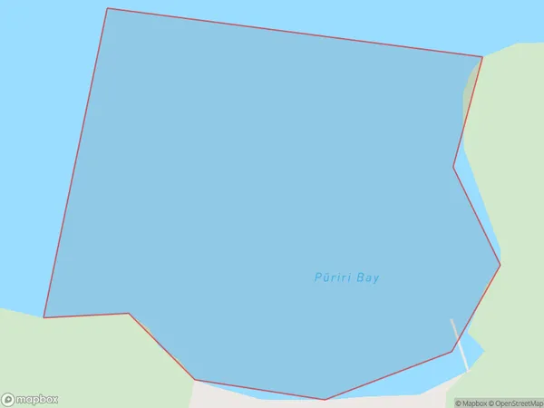 Puriri Bay, Marlborough Polygon Area Map