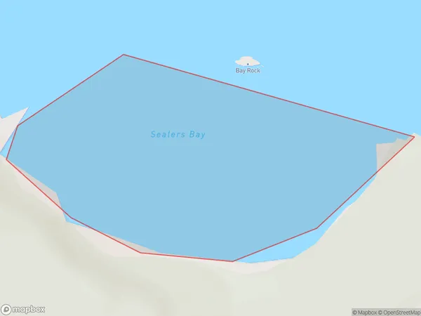 Sealers Bay, Southland Polygon Area Map