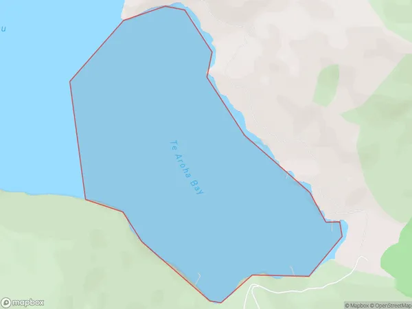Te Aroha Bay, Marlborough Polygon Area Map