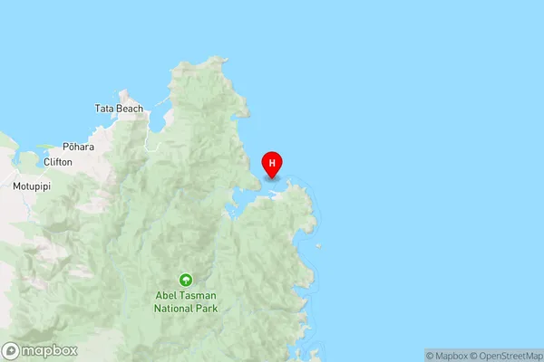 Awaroa Bay,Tasman Region Map