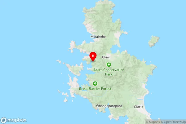 Port Fitzroy,Auckland Region Map