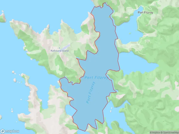 Port Fitzroy, Auckland Polygon Area Map