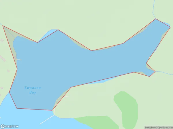 Swansea Bay, Auckland Polygon Area Map