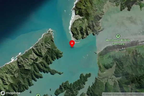 Whanganui Inlet,Tasman Satellite Map