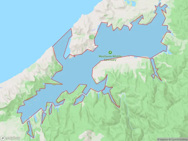 Whanganui Inlet, Tasman Polygon Area Map