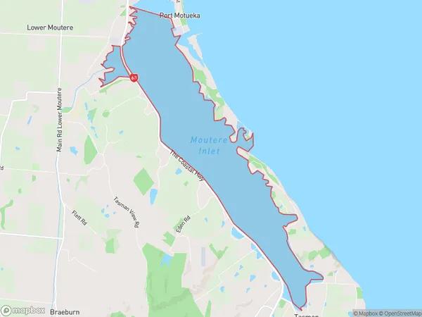 Moutere Inlet, Tasman Polygon Area Map