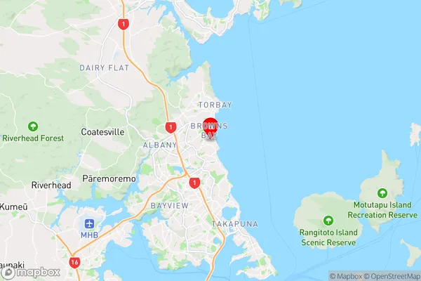 Rothesay Bay,Auckland Region Map