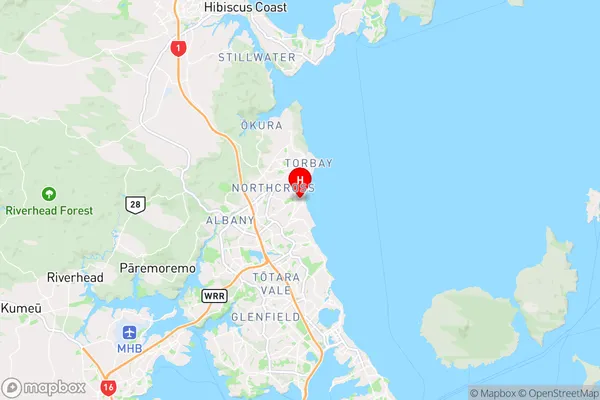 Browns Bay,Auckland Region Map