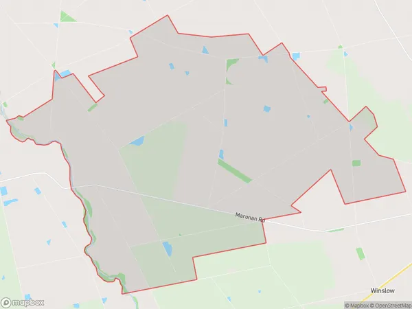 Maronan, Canterbury Polygon Area Map