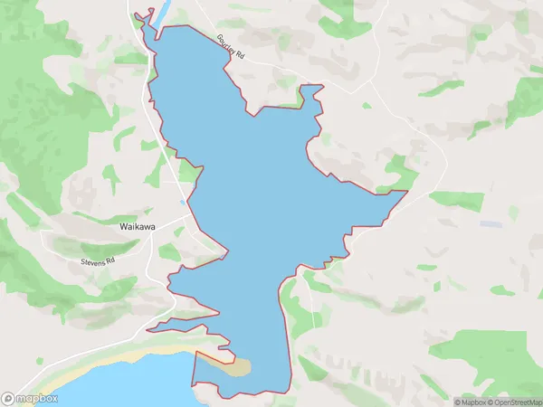 Waikawa Harbour, Southland Polygon Area Map