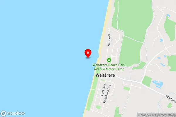 Waitarere Beach,Manawatu-Wanganui Area Map