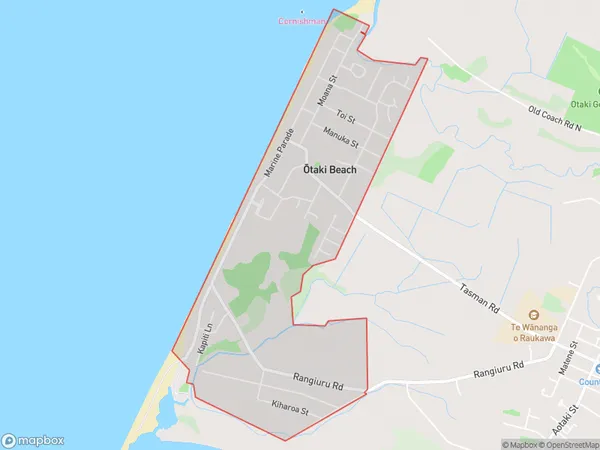 ZipCode 5512 Map for Otaki Beach