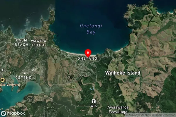 Onetangi,Auckland Satellite Map