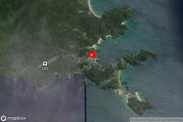 Halfmoon Bay / Oban,Southland Satellite Map