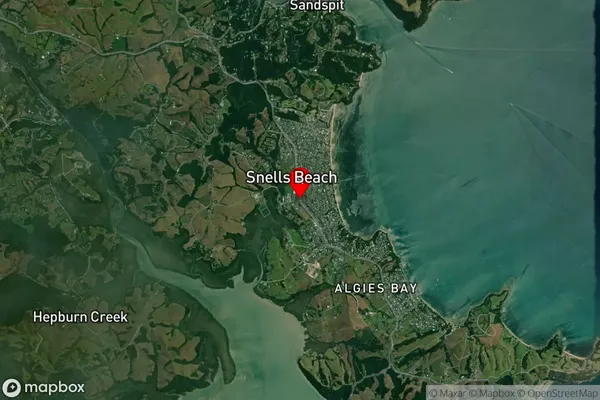 Snells Beach,Auckland Satellite Map