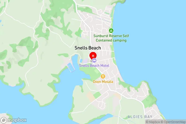 Snells Beach,Auckland Area Map