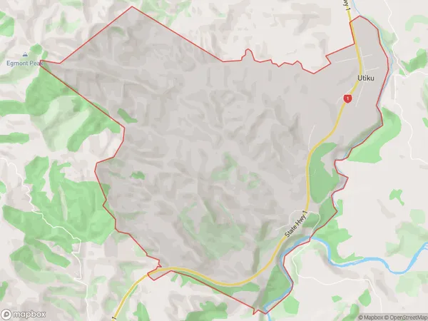 Utiku, Manawatu-Wanganui Polygon Area Map