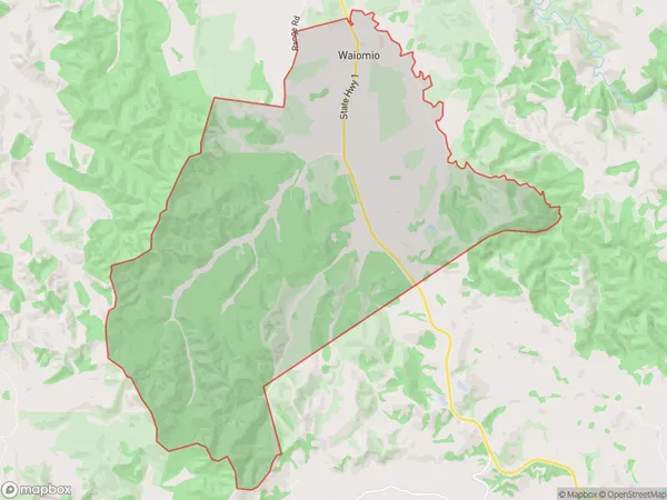 Waiomio, Northland Polygon Area Map