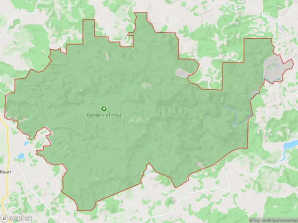 Glenbervie Forest, Northland Polygon Area Map