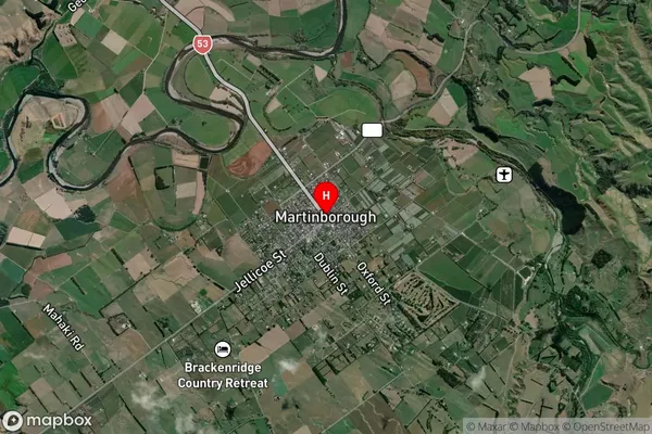 Martinborough,Wellington Satellite Map