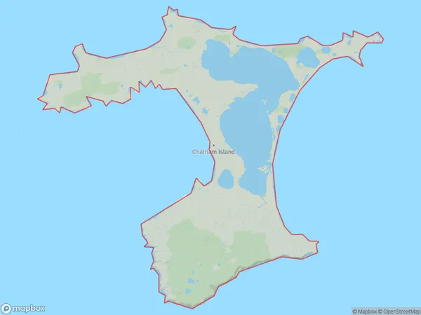 Chatham Island,  Polygon Area Map