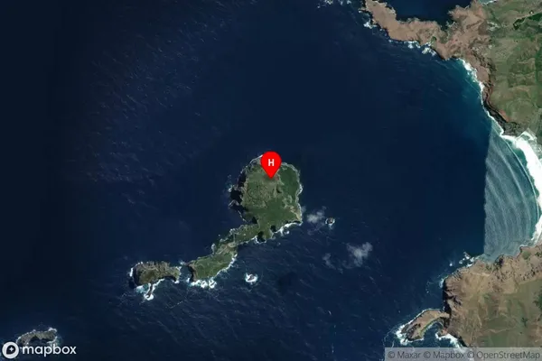 Mangere Island, Satellite Map