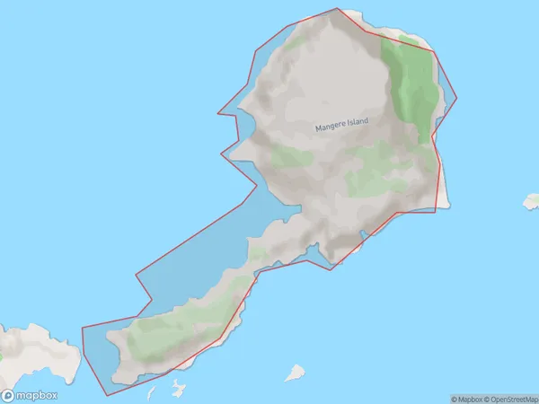 Mangere Island,  Polygon Area Map