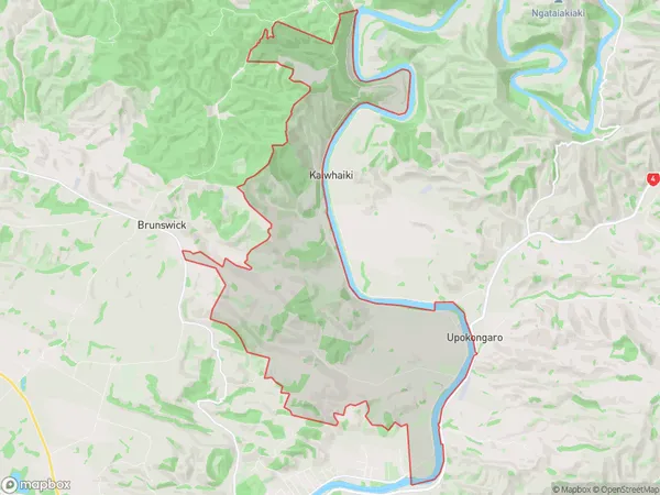 Papaiti, Manawatu-Wanganui Polygon Area Map