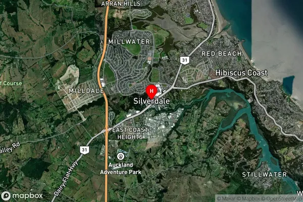 Silverdale,Auckland Satellite Map