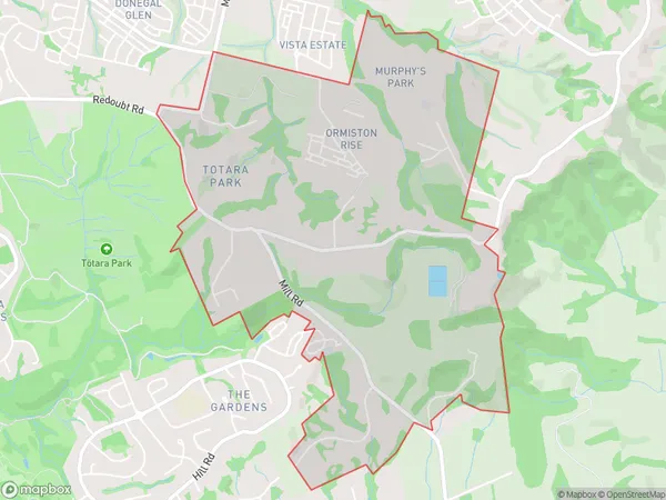 ZipCode 2019 Map for Totara Park