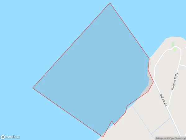 Owhatiura Bay, Bay of Plenty Polygon Area Map