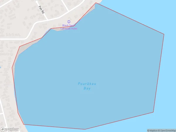 Pourakau Bay, Bay of Plenty Polygon Area Map