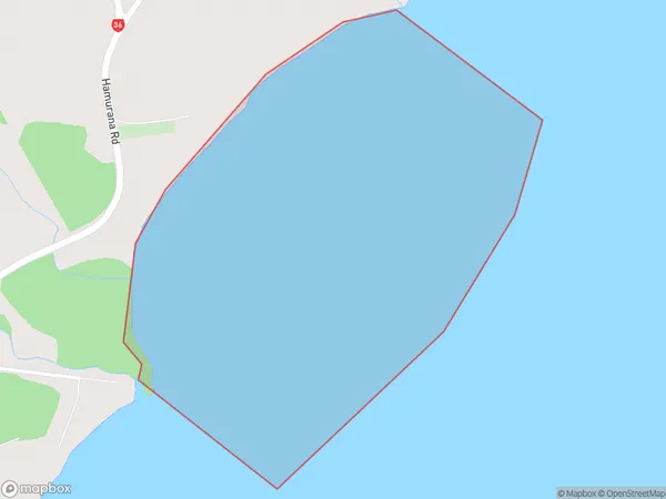 Puhirua Bay, Bay of Plenty Polygon Area Map