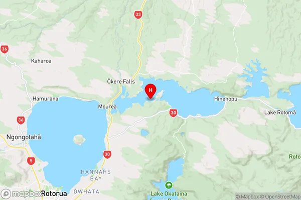 Manupirua Bay,Bay of Plenty Region Map