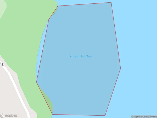 Onepoto Bay, Bay of Plenty Polygon Area Map