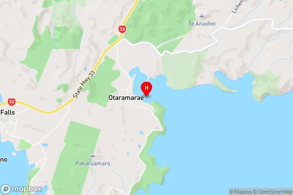 Otaramarae Bay,Bay of Plenty Area Map