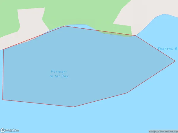 Paripari te tai Bay, Bay of Plenty Polygon Area Map