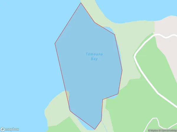 Tumoana Bay, Bay of Plenty Polygon Area Map