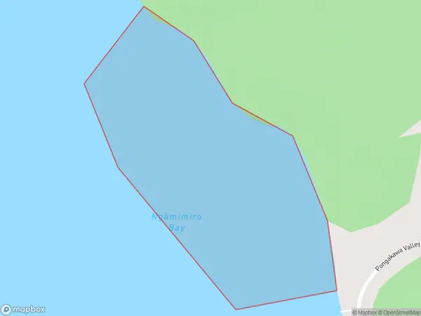 Ngamimiro Bay, Bay of Plenty Polygon Area Map