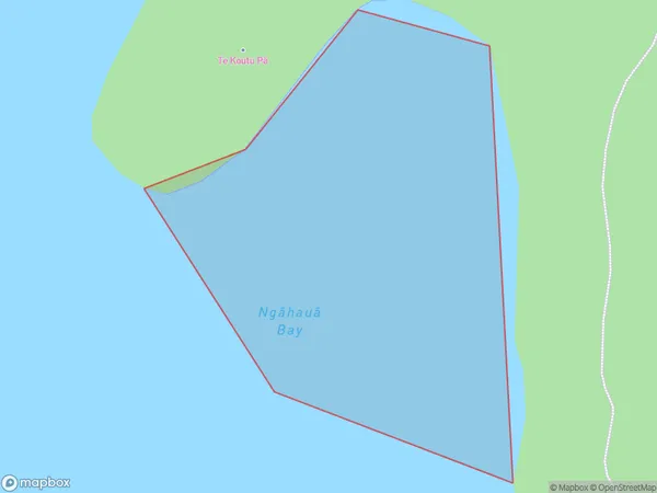 Ngahaua Bay, Bay of Plenty Polygon Area Map