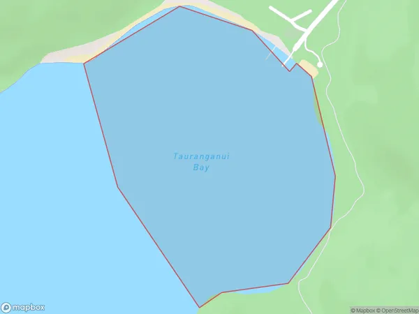 Tauranganui Bay, Bay of Plenty Polygon Area Map