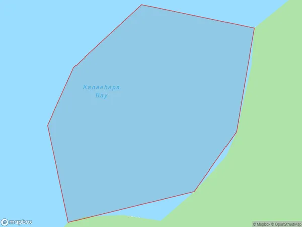 Kanaehapa Bay, Bay of Plenty Polygon Area Map