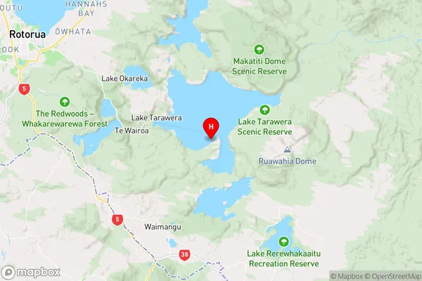 Moura Bay,Bay of Plenty Region Map