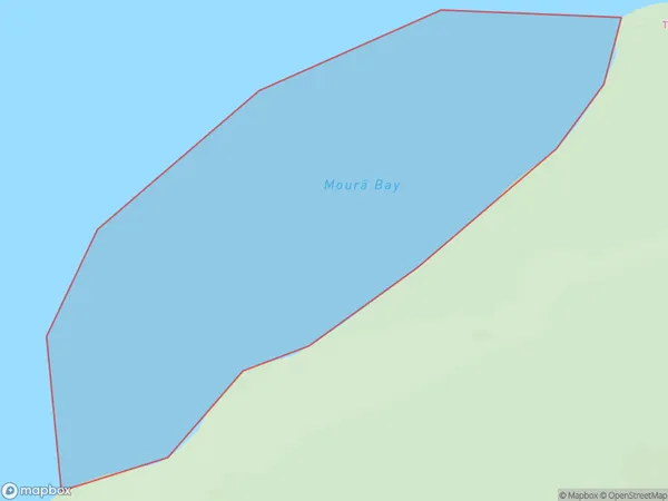 Moura Bay, Bay of Plenty Polygon Area Map