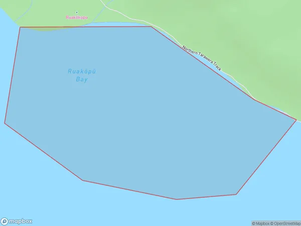 Ruakopu Bay, Bay of Plenty Polygon Area Map