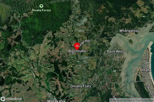Big Omaha,Auckland Satellite Map
