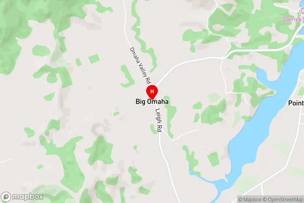 Big Omaha,Auckland Area Map