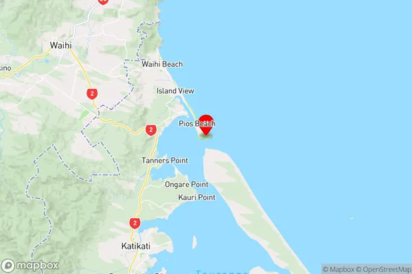 Bowentown,Bay of Plenty Region Map